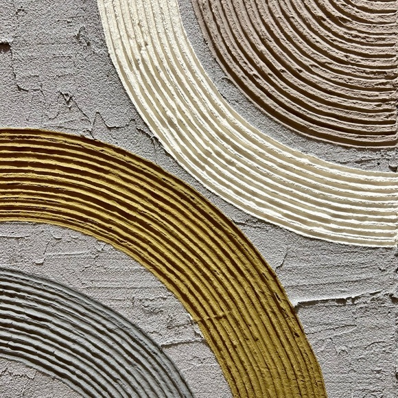 Concrete Geometric Painting on Canvas by Molly Dexter, Seneca Avenue Arts. - Picture 5 of 9